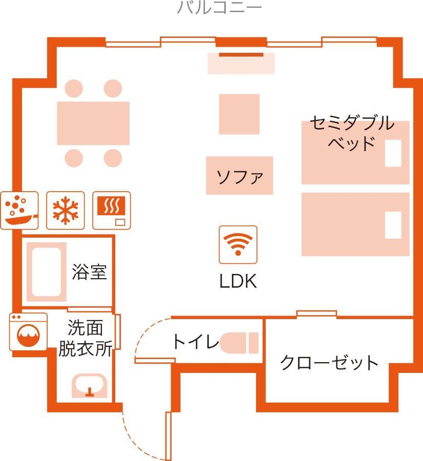 Apartment Hotel Ecott Kagoshima Exterior foto